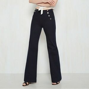 Modcloth highwaisted retro flair jeans sz 27
